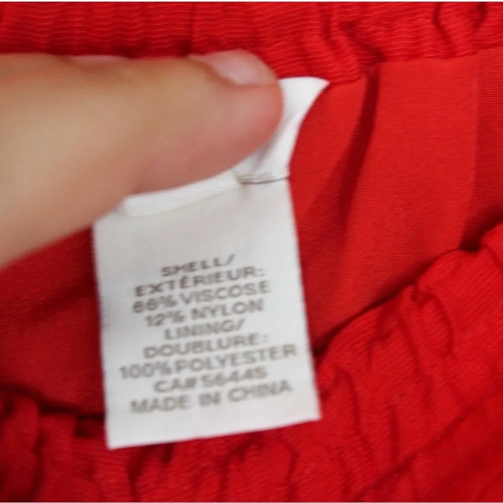 J. Crew Vibrant Red Skirt